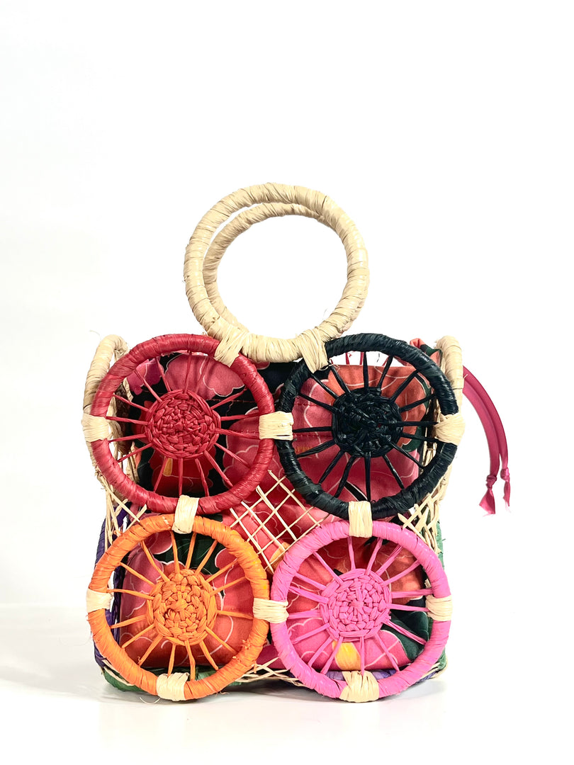 Pikala - micro sac en raphia / en stock