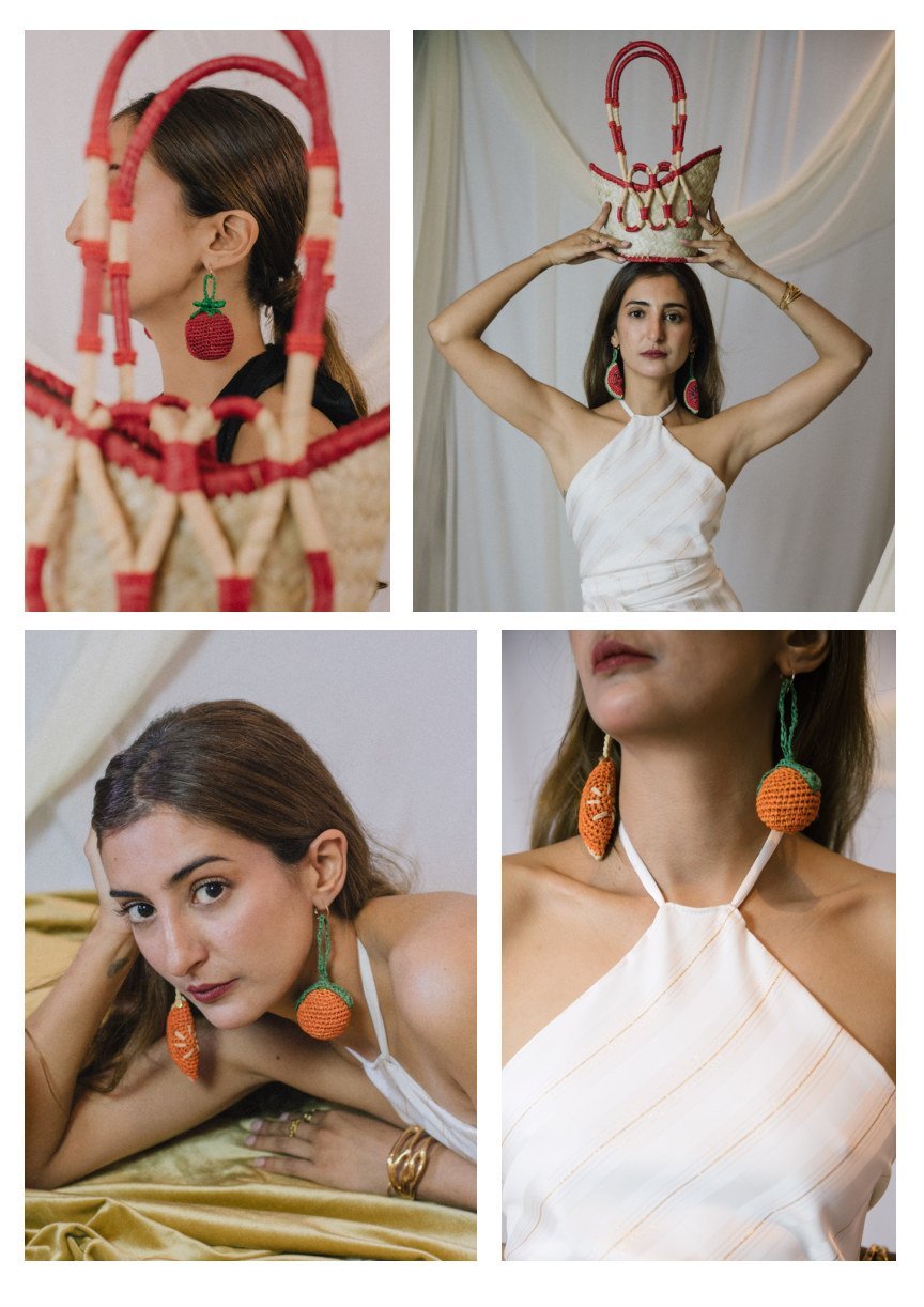 Fruit Earrings: The Handmade Raffia Detail That Changes a Look - YZA Journal