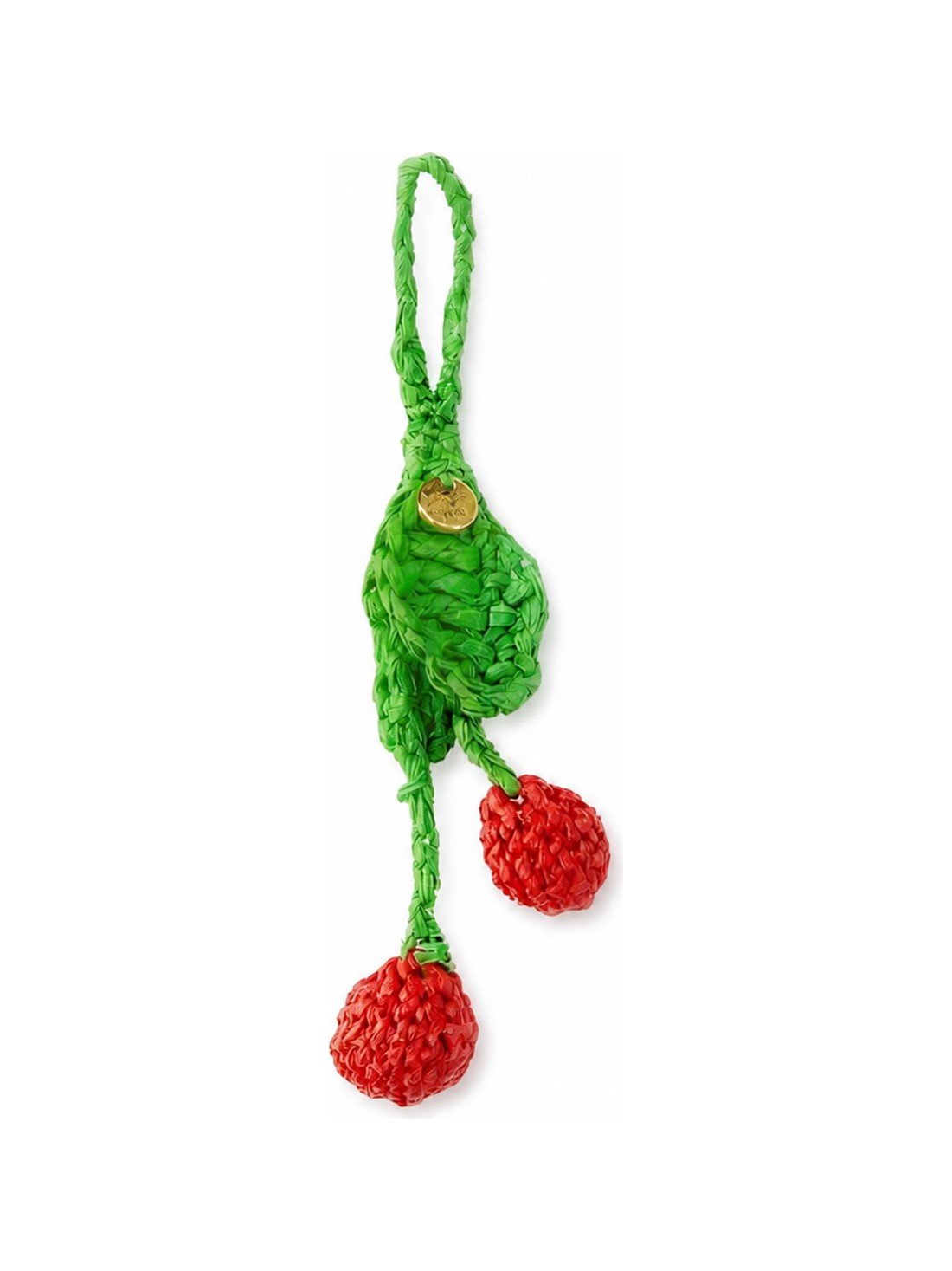 Charm cerises en raphia