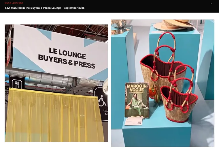 WHO’S NEXT PARIS — YZA FEATURED IN THE BUYERS & PRESS LOUNGE