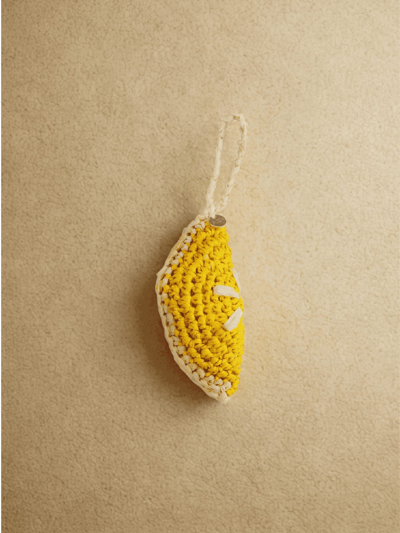 Charm tranche de citron en raphia