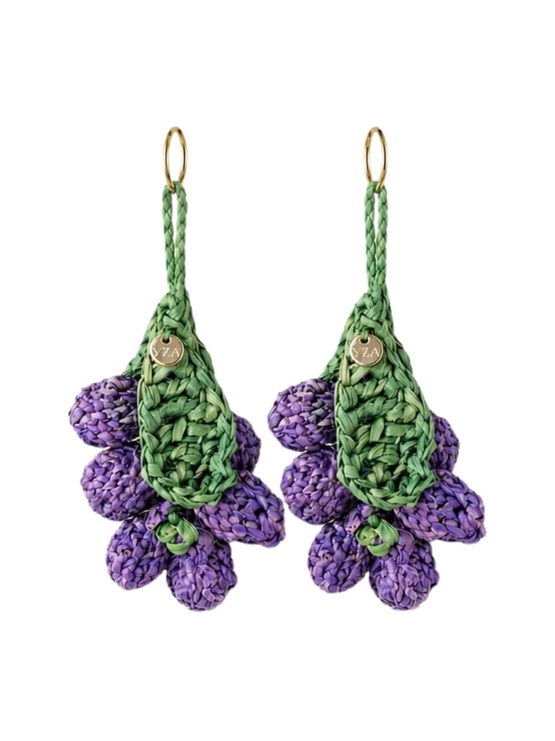 Boucles raisins en raphia