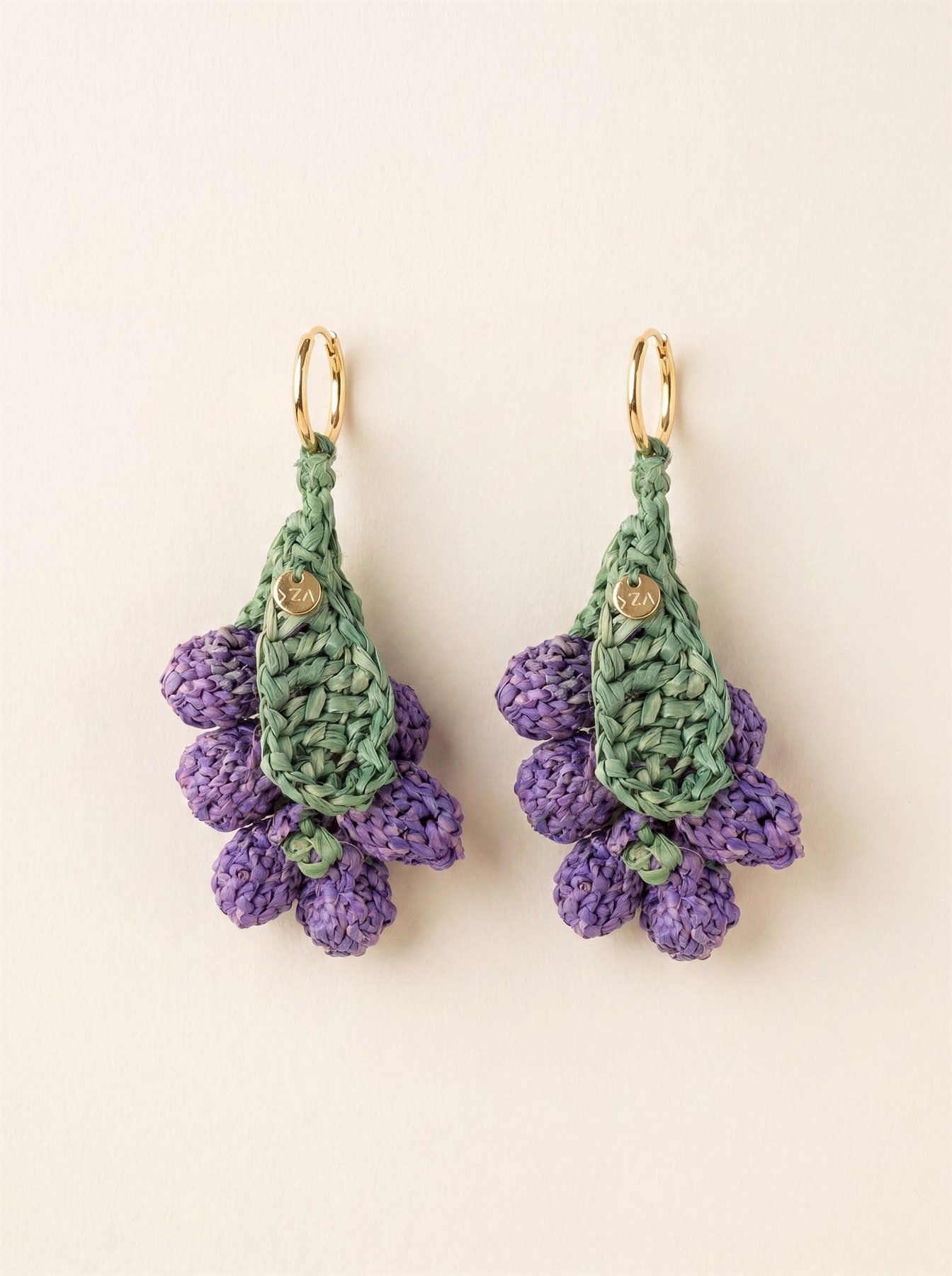 Boucles raisins en raphia
