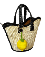 Charger l&#39;image dans la galerie, Porte clés Citron en crochet – Bag Charm hand made in Marrakesh
