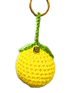 تحميل الصورة في المعرض، Porte clés Citron en crochet – Bag Charm hand made in Marrakesh
