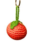 تحميل الصورة في المعرض، Porte clés Orange en crochet – Bag Charm hand made in Marrakesh
