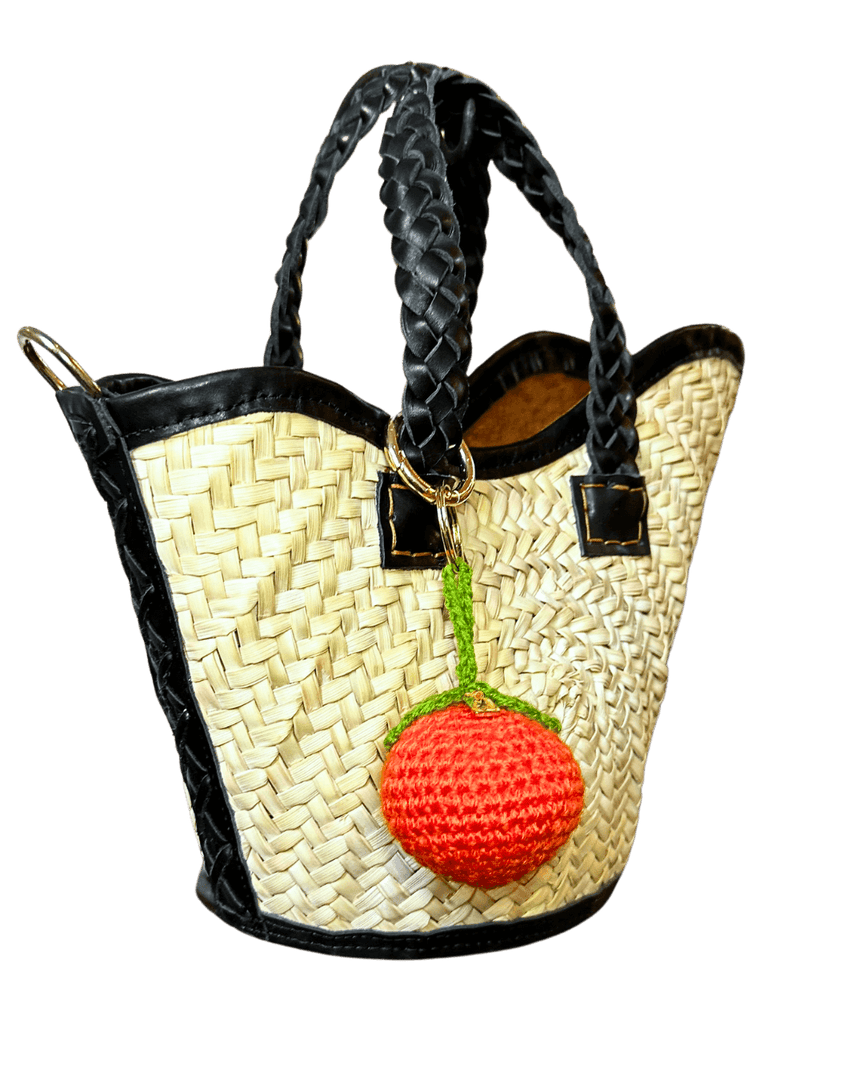 Porte clés Orange en crochet – Bag Charm hand made in Marrakesh