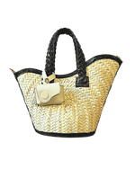 Load image into Gallery viewer, Porte AirPods en cuir “La Vague” – Bag Charm made in Marrakesh
