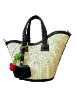 Load image into Gallery viewer, Porte AirPods en cuir “La Vague” – Bag Charm made in Marrakesh
