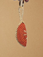 Load and play video in Gallery viewer, Orange Slice charm shown on basket and tote; gentle swing to show volume
