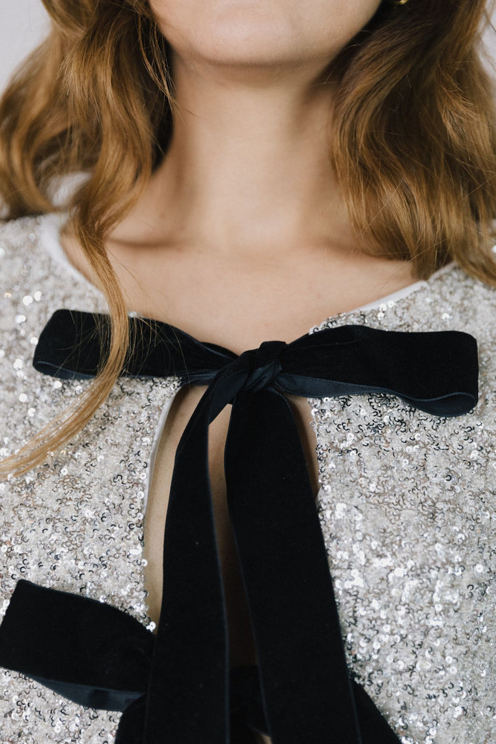 Top Sequin à Noeuds