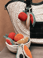 Load image into Gallery viewer, Avocado raffia Bag charm
